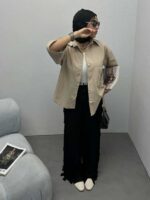 شومیز آستین دکمه کد 220285 - تصویر 7