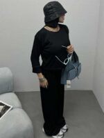 ست نیم تنه و شلوار گت دار کد 160415 - تصویر 7