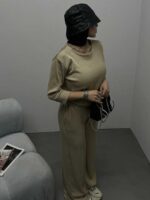ست نیم تنه و شلوار گت دار کد 160415 - تصویر 4