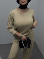 ست نیم تنه و شلوار گت دار کد 160415 - تصویر 6