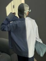 شومیز آستین کش کد 220289 - تصویر 3