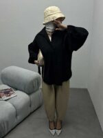 شومیز آستین گره ای کد 220286 - تصویر 7