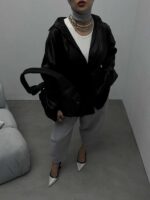 شومیز ساتن ساده کد 220273 - تصویر 8