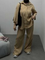 ست شومیز و شلوار بغل چاک کد 160431 - تصویر 2