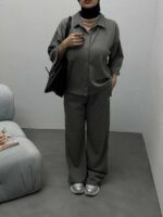 ست بلوز و شلوار آستین کوتاه کد 160429 - تصویر 7