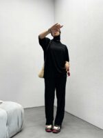 ست بلوز و شلوار آستین کوتاه کد 160444 - تصویر 3
