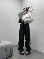 شلوار کارگو نواردار پیله ای کد 100815 - تصویر 23