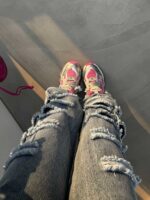 شلوار جین بغل زاپ کد 101042 - تصویر 4