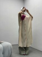 پیراهن بلند کفتان کد 240120 - تصویر 8