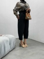 شلوار مام پارچه ای کوتاه کد 101051 - تصویر 10