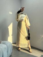 ست بلوز و دامن توری کد 160463