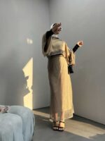 ست بلوز و دامن توری کد 160463 - تصویر 5