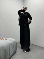 ست شومیز و شلوار ترکیبی طرح دار کد 160462 - تصویر 5
