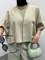 مانتو 2 تیکه کد 120237 - تصویر 5