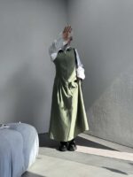 پیراهن بلند جلو زیپ کد 240124 - تصویر 3