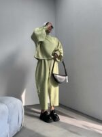 ست 2 تیکه یقه 3 سانتی کد 160472 - تصویر 7