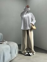 شومیز آستین کش 2 رنگ کد 220319 - تصویر 12