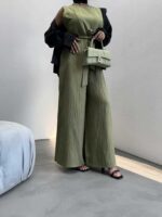 پیراهن بلند بنددار کد 240127 - تصویر 10