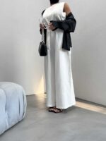 پیراهن بلند بنددار کد 240127 - تصویر 2
