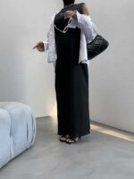 پیراهن بلند بنددار کد 240127 - تصویر 4