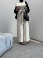 پیراهن بلند بنددار کد 240127 - تصویر 6