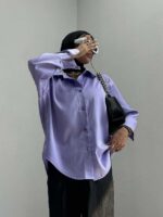 شومیز ساده کد 220321 - تصویر 5