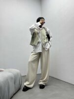شومیز 2 تیکه سگک دار کد 220292 - تصویر 8