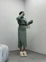 ست پیراهن و کت رودوخت کد 160497 - تصویر 11