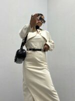 ست پیراهن و کت رودوخت کد 160497