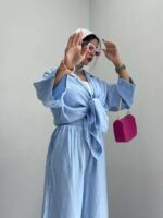 ست شومیز و شلوار یقه مردانه کد 160499