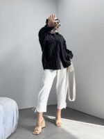 شومیز طرحدار کد 220332 - تصویر 6