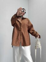 شومیز طرحدار کد 220332 - تصویر 11