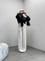 شلوار ساتن طرحدار کد 101166 - تصویر 10