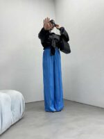 شلوار ساتن طرحدار کد 101166 - تصویر 8