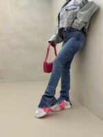 شلوار جین چاکدار کد 101138 - تصویر 4