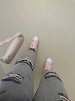 شلوار جین مام زاپدار کد 101212 - تصویر 3