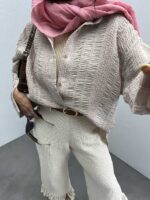 شومیز رودوخت کد 220356 - تصویر 12