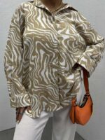 شومیز طرحدار BERSHKA کد 220355 - تصویر 12