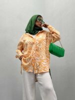 شومیز طرحدار BERSHKA کد 220355 - تصویر 9