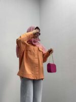 شومیز طرح جیب کد 220328 - تصویر 14