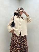 شومیز پنبه ای ساده کد 220368 - تصویر 11