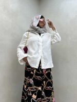 شومیز پنبه ای ساده کد 220368 - تصویر 9