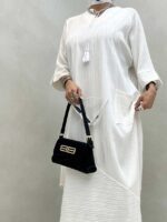 پیراهن بلند تک جیب کد 240131 - تصویر 8