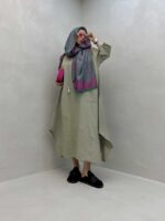 پیراهن بلند تک جیب کد 240131 - تصویر 9