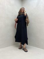 پیراهن بلند تک جیب کد 240131
