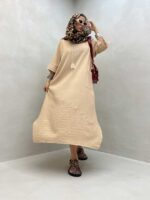 پیراهن بلند تک جیب کد 240131 - تصویر 4