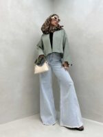 مانتو یقه پهن کد 120275 - تصویر 3