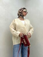 مانتو آستین نواردار کد 120276