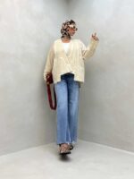 مانتو آستین نواردار کد 120276 - تصویر 2