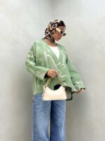 مانتو آستین نواردار کد 120276 - تصویر 7